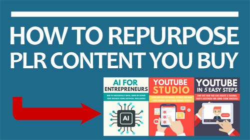 How To Repurpose PLR Content You Buy