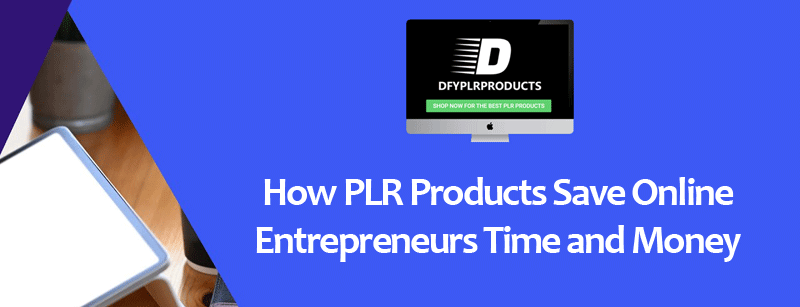 How PLR Products Save Online Entrepreneurs Time and Money