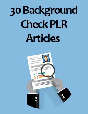 background check plr articles