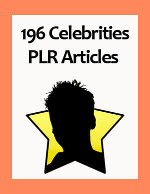 celebrities plr articles