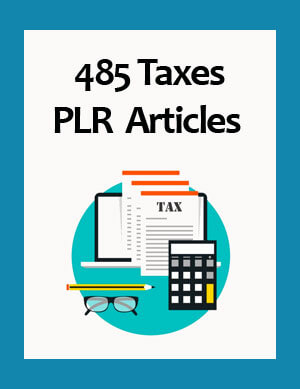 taxes plr articles